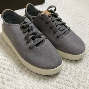 Olukai Ki’ihele Li Grey Lace Up Sneakers, 6.5
